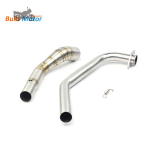 Parte del sistema di scarico del silenziatore di scarico del motociclo in acciaio inossidabile per <span class=keywords><strong>YAMAHA</strong></span> R15 V3 <span class=keywords><strong>R125</strong></span> MT125 - Product Image 3
