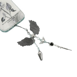 Y2k Millennium Style Sweet and Spicy Wings Coo Chain Coo Book Charm Card Book Charm Cadena para Teléfono Celular Cross Beaded Charm - Product Image 6