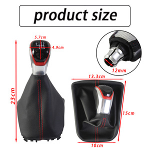 Car Gear <b>Shift</b> <b>Knob</b> Leather 5 6 Speed Ergonomic For Volkswagen Seat Ibiza Mk5 2017 2025 Models - Product Image 4