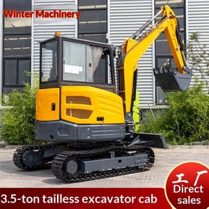 Mini-excavatrice de chantier agricole de type plongeur à trois cylindres fabriquée par l'usine du Shandong - Product Image 1