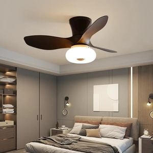 Ventilateur de plafond avec lumière pour la maison, salle à manger, salon, chambre à coucher, style nordique moderne simple avec lampe - Product Image 2