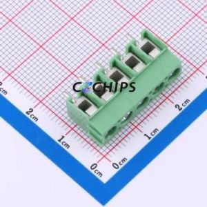 1935190 Screw Terminal Block Through hole Component (THT),P=5mm Connector 5mm Green Through Hole 5P - Product Image 1