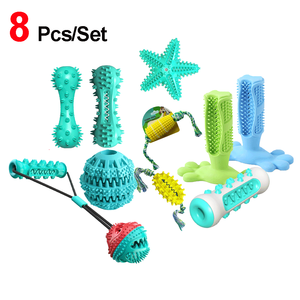 ZMaker Set di 8 Giocattoli da Masticare per Cani, Giochi Interattivi in Gomma per Addestramento e Puzzle - Product Image 1