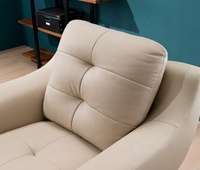 Meubles de maison modernes, nouveau modèle, canapés sectionnels carrés en cuir véritable, design durable