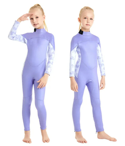 DIVESTAR Girls Waterproof Kid Wetsuit Full Long Sleeve 3mm Neoprene Sportswear With Breathable Windproof Features For Children