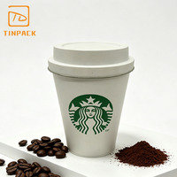Lata de Metal con Forma de Taza de Café, Personalizada con Logotipo, Precio al por Mayor, para Almacenamiento de Café y Té, Envase para Regalo