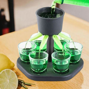 Dispensador de licor portátil a1, dispensador de 6 licor, suporte de vidro de tiro, utensílio de cozinha, divisor para vinho, festa, jogo de bebidas, acessório, dispensador de vidro - Product Image 4