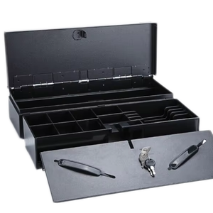 Cajón de Efectivo con Bandeja para Billetes y Monedas Extraíble, con Tapa con Cerradura, Sistema POS, Caja de Efectivo Automática para Supermercado, Precio de Fábrica - Product Image 1