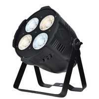Projecteur PAR COB LED d'intérieur 4 yeux 4*50W Chaud+Blanc, éclairage de scène professionnel pour DJ, club, fête, mariage, événement