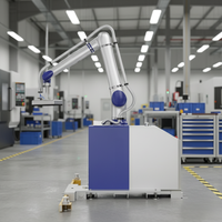 Paletizador PLC de 5 Ejes JINWEI DS-CR45, 45 kg, 1947 mm, Acero Inoxidable, CE UL, 8 Piezas/min, ISO 10218, para Operaciones Pesadas y Estables en Fábricas