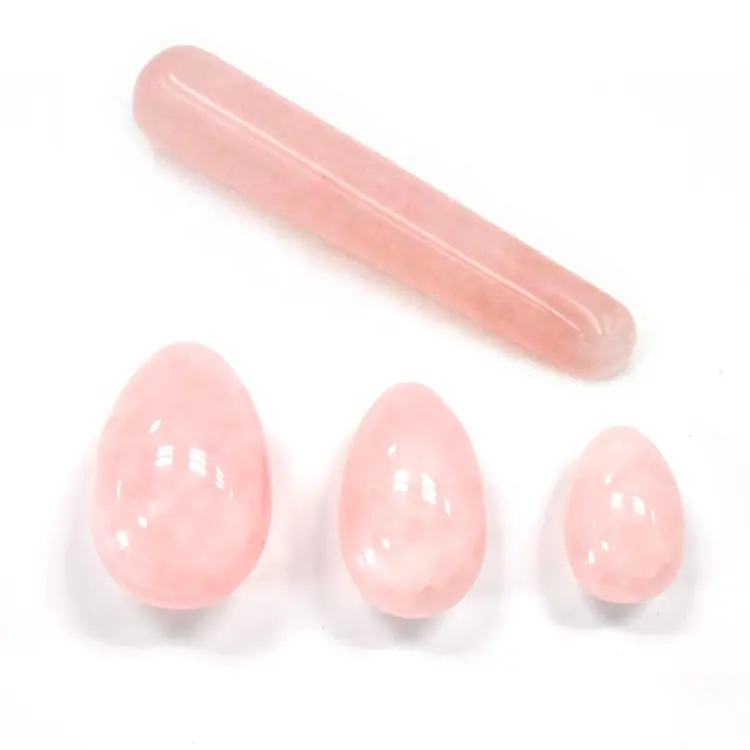 Шары Кегеля из розового кварца для вагины