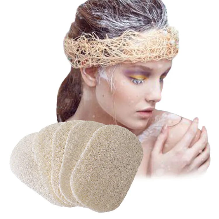 Topeco Spugna di Luffa Naturale Esfoliante Corpo Bath Spa Per Gli Uomini e Le Donne All'ingrosso Gamba Naturale Esfoliante Pad Spugna di Luffa