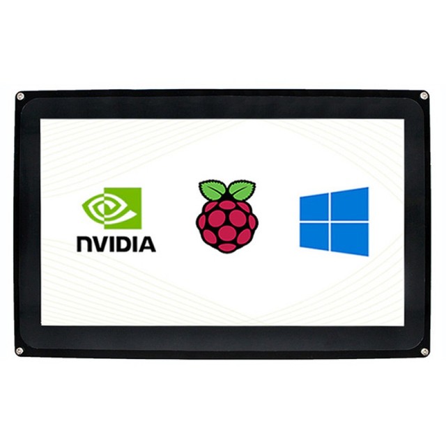 10.1inch Capacitive Touch Screen LCD (H) with Case, 1024x600, HD, Various Systems Support