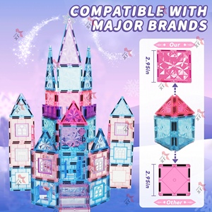 ตัวต่อ<span class=keywords><strong>เพชร</strong></span> 3 มิติ STEM 102 ชิ้น รุ่นยอดนิยมปี 2026 ขนาดใหญ่ 7.5 ซม. <span class=keywords><strong>ปราสาท</strong></span><span class=keywords><strong>เจ้า</strong></span><span class=keywords><strong>หญิง</strong></span>แช่แข็ง ตัวต่อแม่เหล็กสำหรับเด็ก - Product Image 5