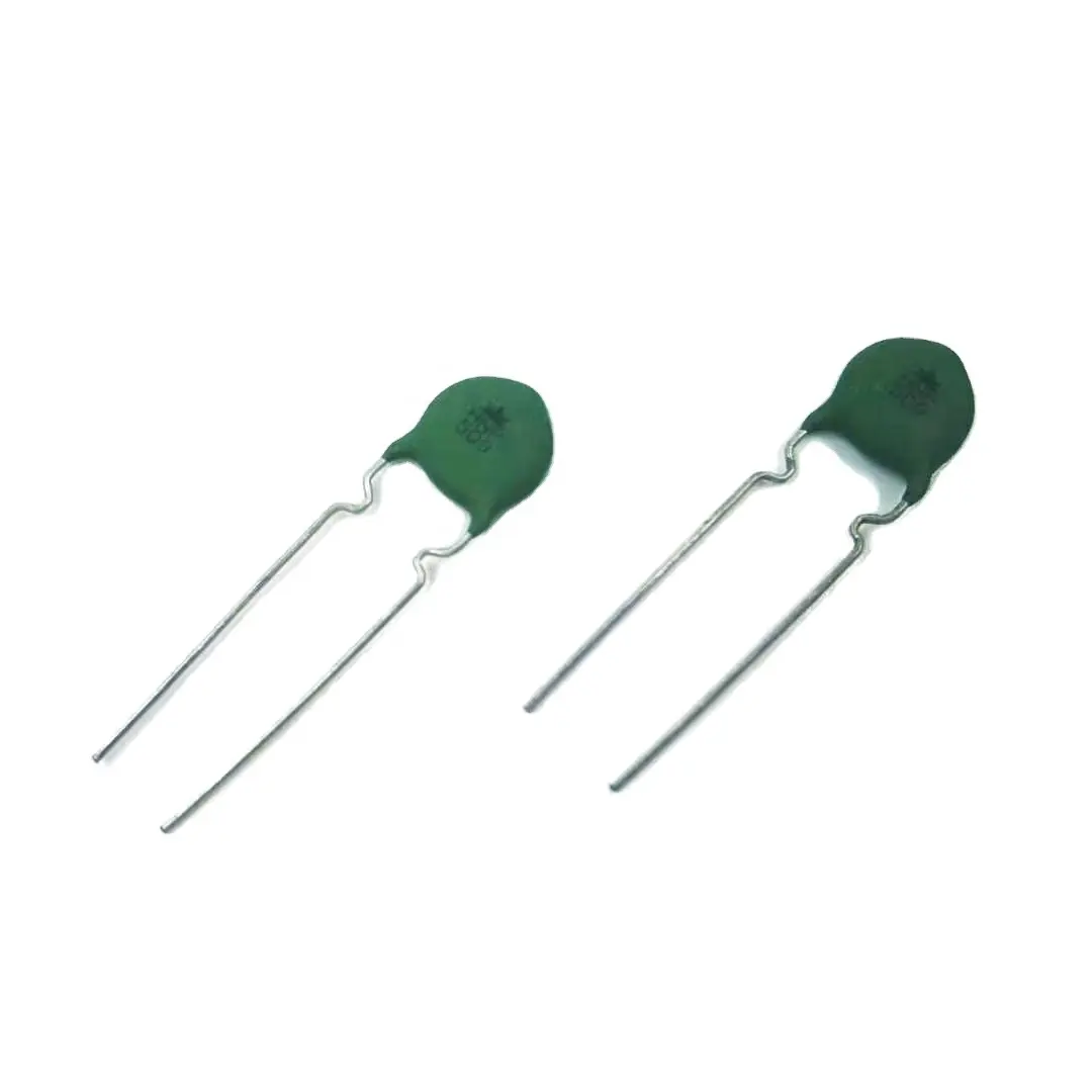 سيليكون أخضر أصلي منحني شكل الرصاص من المصنع HNP5D13 5 أوم 13 power NTC Thermistor