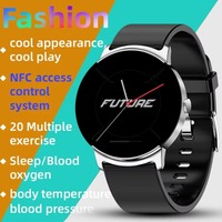 Jam Tangan Baru 1.32 Inci Smart Watch Tahan Air IP68 Dengan Sistem Kontrol Akses NFC jam tangan multifungsi