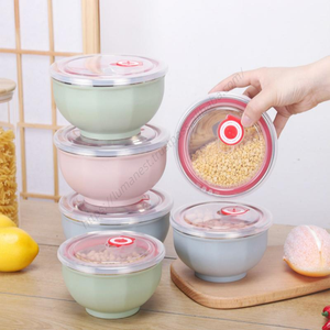 ชามสแตนเลสสองชั้น SYH690 แบบหนา สำหรับใช้ในครัวเรือน ภาชนะใส่อาหารสำหรับครัว ทานข้าว ผลไม้ อาหารหลากสี - Product Image 3