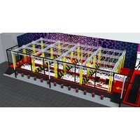 Aire de jeux intérieure Ninja Parkour moderne pour adultes Équipement de parc d'aventure Parcours d'obstacles Ninja Warrior pour adultes et enfants