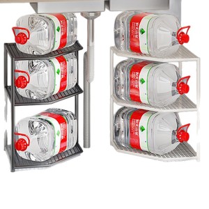 Kitchen <b>Corner</b> Shelf 3 Tier Under Sink <b>Cabinet</b> Pot Pan Rack Multi Layer Storage Organizer for Kitchen <b>Cabinets</b> - Product Image 5