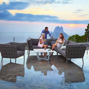 8 plazas clásico patio grande transversal esquina sofá y mesa <span class=keywords><strong>de</strong></span> café <span class=keywords><strong>de</strong></span> mimbre muebles para el hogar moderno - Product Image 2