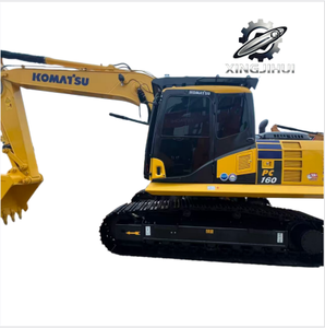 Excavatrice Komatsu PC160 de 16 tonnes, d'occasion, de marque japonaise, moteur Cummins, excavatrice sur chenilles, d'occasion, provenant du Japon. - Product Image 1