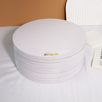 Plateau en carton pour gâteau de 12 pouces Plateau en carton pour gâteau Assiette ronde de 12mm d'épaisseur Base de tambours pour gâteau