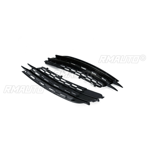Paire de grilles de phares antibrouillard avant pour Audi A6 C7 2012 2013 2014 2015, style RS6, garniture de remplacement pour aérateur de pare-chocs avant - Product Image 4