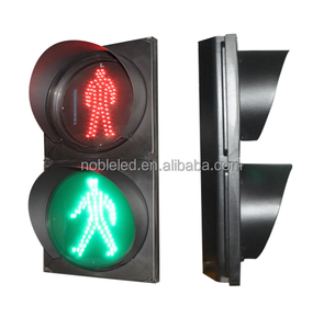 Feu de circulation piétonnier à LED de 300 mm avec <span class=keywords><strong>bouton</strong></span> poussoir piétonnier sans fil - Product Image 3