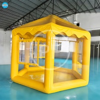 Couverture gonflable de toit de tente gonflable scellée par air extérieur avec le dôme transparent de porte de PVC pour l'événement