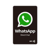 Carte de visite professionnelle NFC213 INS WhatsApp TIKTOK à code QR modifiable avec NFC 13,56 MHz et fonction Google Review – Meilleures ventes