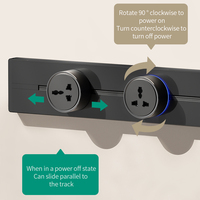 Prise murale multifonctionnelle FIKO avec USB et type-C pour cuisine, bureau, rail mobile, compatible Royaume-Uni/UE/États-Unis/Asie du Sud-Est, Brésil, Italie