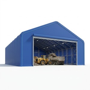 Hangar de stockage préfabriqué en conteneur pour fruits et légumes frais, abri en tissu, hangar pour équipement, bâtiment en acier galvanisé pour foin - Product Image 1