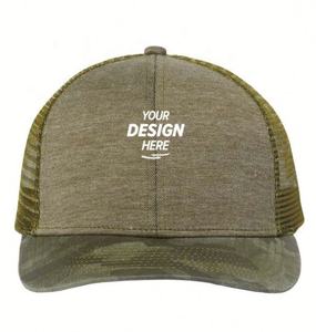 Nuevo diseño personalizado bordado Logo gorras de béisbol 6 paneles al aire libre malla ajustada camioneros sombreros 100% algodón moda ciclismo Puff - Product Image 5