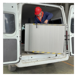 <span class=keywords><strong>Rampe</strong></span> d'accès manuelle en aluminium argenté de haute qualité, capacité 200 kg, hauteur réglable de 50 à 200 mm, <span class=keywords><strong>pour</strong></span> personnes handicapées à domicile - Product Image 6