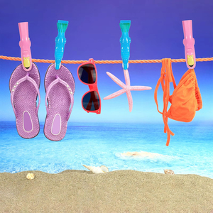 Dễ thương bãi biển khăn clip flamingo vẹt xương rồng dứa ghế clip nhựa phòng chờ ghế kẹp xách tay - Product Image 5