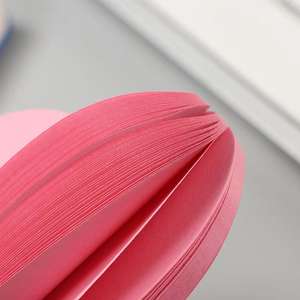 Venta al por mayor de papelería Kawaii notas adhesivas en forma de corazón Bloc de notas adhesivo colorido Bloc de notas - Product Image 4