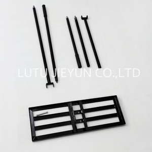 Râteau de nivellement de pelouse réglable en acier inoxydable pour la surface de la pelouse du jardin, pour éliminer la terre et la saleté. - Product Image 2