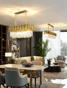 Lustre décoratif de luxe en cristal doré style Empire français, éclairage à économie d'énergie pour plafond de salon, chambre et restaurant - Product Image 3