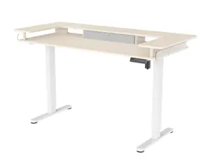 V-mounts ErgoSpot Electric Wooden Desk With Fabric Drawer And U-shaped Desktop For Home Office Use VM-JSD5-02-ZW-U