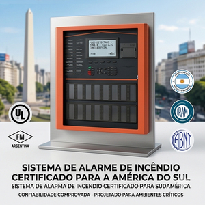 Addressable Fire Alarm Control Panel 1-8 Loop Panel de control de alarma de incendio EN54 LPCB - Product Image 5