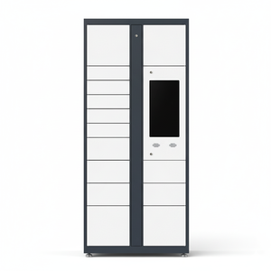 ตู้ล็อกเกอร์<span class=keywords><strong>พัสดุ</strong></span>อิเล็กทรอนิกส์ที่ปลอดภัย พร้อมระบบเข้าถึงด้วยคิวอาร์โค้ด ดีไซน์ประกอบสำเร็จ ทนทานต่อการเกิดสนิม ใช้งานได้กับขนาดที่กำหนดเอง สำหรับจัดเก็บพัสดุอัจฉริยะ - Product Image 5