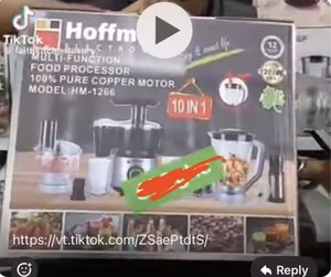 <span class=keywords><strong>Robot</strong></span> de cuisine Hoffmans 10-<span class=keywords><strong>en</strong></span>-1 1200W <span class=keywords><strong>avec</strong></span> moteur <span class=keywords><strong>en</strong></span> cuivre, <span class=keywords><strong>bol</strong></span> mélangeur incassable et broyeur – Meilleure vente sur le marché africain - Product Image 5