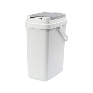 Tea Dregs <b>Bucket</b> <b>Plastic</b> Rectangular With Lid For Tea Ceremony Trash Can White Gray Light Brown Dark Brown - Product Image 4