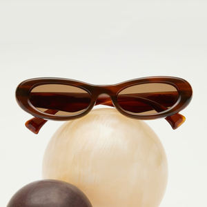 Kacamata Hitam Finewell Fashion Klasik Retro Bingkai Kecil Warna Permen Vintage <span class=keywords><strong>Cat</strong></span> <span class=keywords><strong>Eye</strong></span> Logo Kustom Wanita Pria - Product Image 1