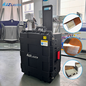 Máquina de <span class=keywords><strong>limpieza</strong></span> láser, eliminación de óxido de pulso láser portátil para limpiar pintura de óxido de aceite de grafiti en molde de pared de barco de motor de coche - Product Image 2
