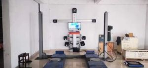 Équipement d'alignement de roues 3D de précision OEM, type élévateur, solution d'équilibrage de pneus, adapté à plus de <span class=keywords><strong>200</strong></span> voitures - Product Image 4