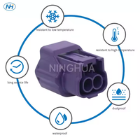 Connecteur de capteur de température de l'eau femelle étanche à 2 broches Ninghua 282080-1 en matériau PC, adaptateur 1P pour véhicules Nissan