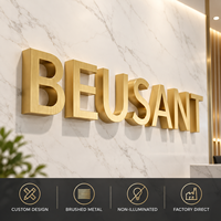 Enseigne commerciale découpée au laser 3D, logo métallique 3D personnalisé, décoration murale moderne pour bureau, enseigne 3D pour salon, logo pour studio de beauté, installation facile