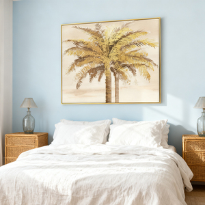 Giá Rẻ Bắc Âu HD Hình Ảnh Vải Sơn Vàng Cây Cọ Áp phích In Tường Nghệ Thuật Cho Phòng Khách Trang Trí Nội Thất - Product Image 3