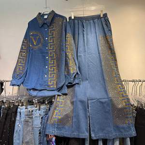 Completo Estivo 2026 Plus Size: Camicia a Maniche Lunghe e Pantaloni Larghi - Product Image 2